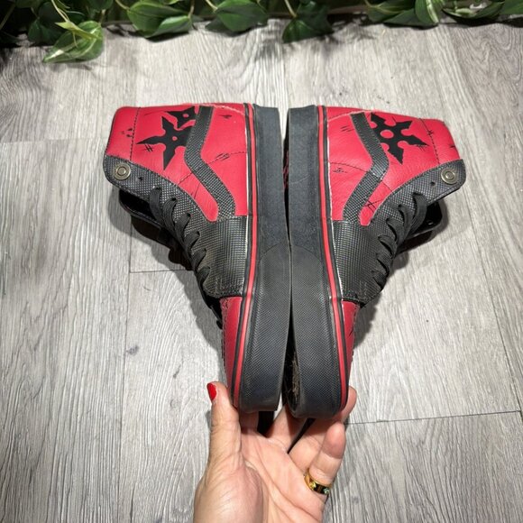 Vans X Marvel 2017 Collab Deadpool Sk8-Hi Brand New In Box Mens 7 W 8.5 main image 7